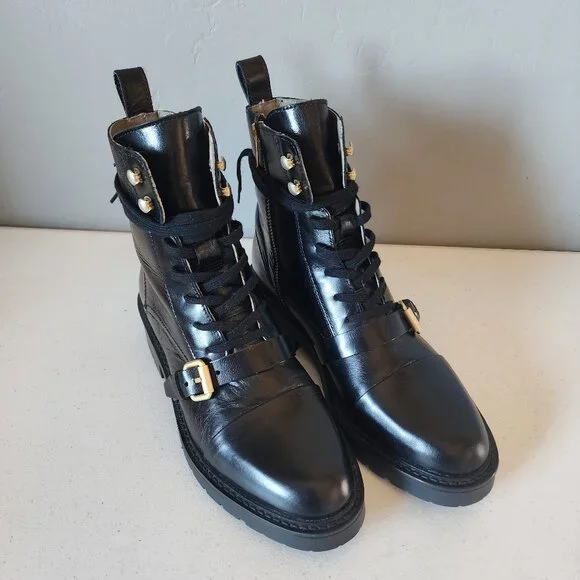 All Saints Combat Boots "LIKE NEW" - Picture 2 of 16